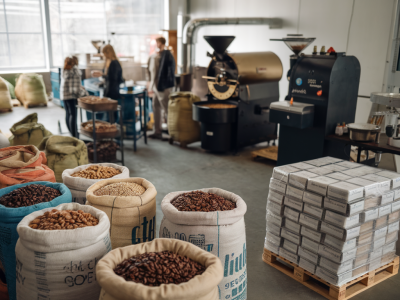 Wie stellt ein mittelständischer Hersteller eine klimafreundliche Lieferkette für Kaffeespezialitäten um, ohne die monatliche Verfügbarkeit unter 9 fallen zu lassen