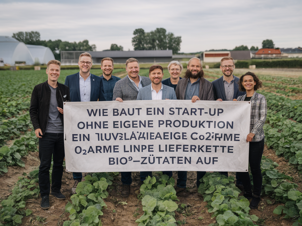 Wie baut ein Start‑up ohne eigene Produktion eine zuverlässige CO2‑arme Lieferkette für Bio‑Zutaten auf