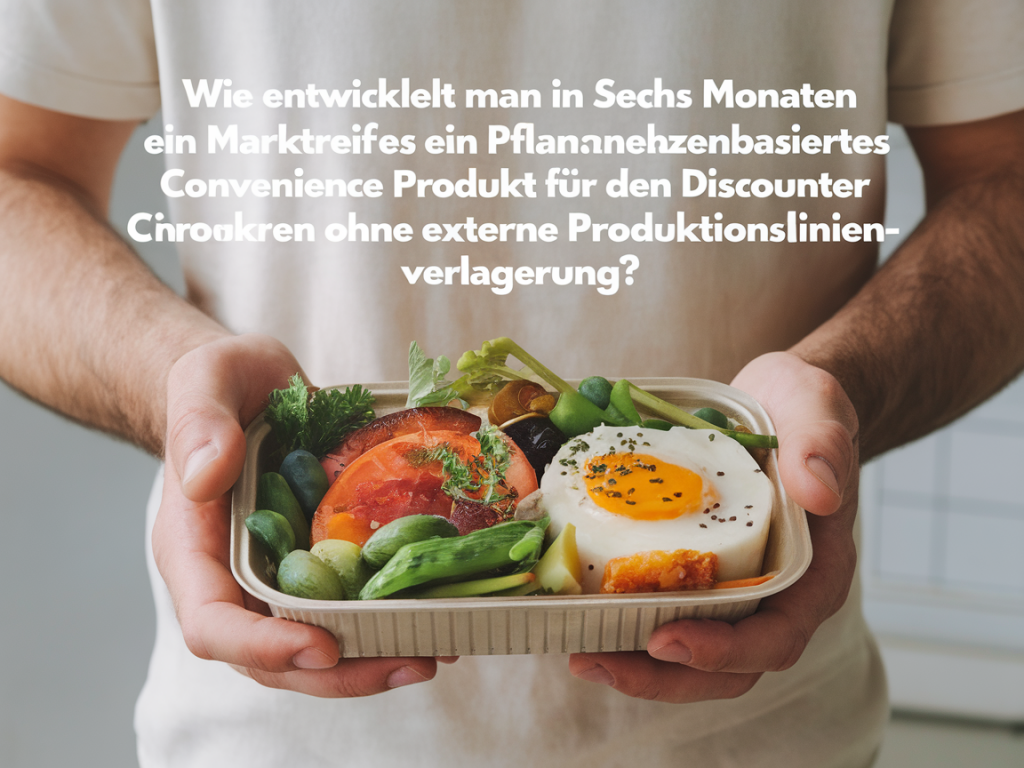 Wie entwickelt man in sechs Monaten ein marktreifes pflanzenbasiertes Convenience-Produkt für den Discounter ohne externe Produktionslinienverlagerung