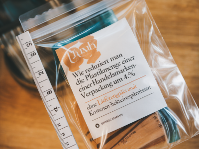 Wie reduziert man die plastikmenge einer handelsmarkenverpackung um 4 ohne lieferengpässe und mit nachweisbaren kostenersparnissen